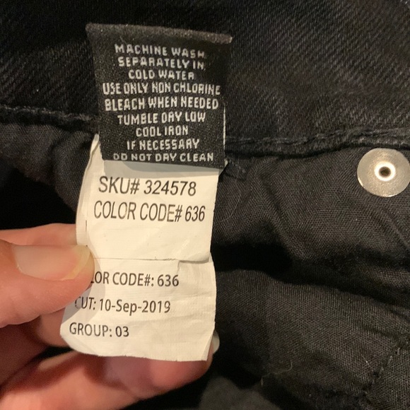 RSQ Skinny Taper Distressed Black Jeans - Picture 13 of 13